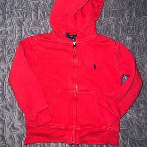 Boys toddler zip up Polo hoodie